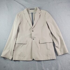 Ministry Of Supply Aviator Jacket Blazer Mens Large Cream Performance Travel